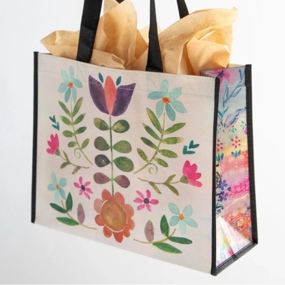 Folk Flowers Bags, Set of 2 (L/XL)